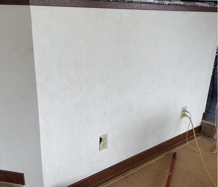 Soot on walls in home