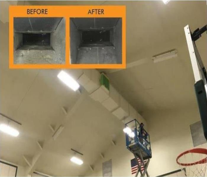 Picture of ducts at a school
