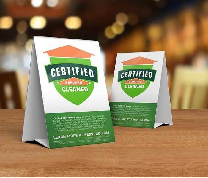 table tops for certified cleaning done by SERVPRO 