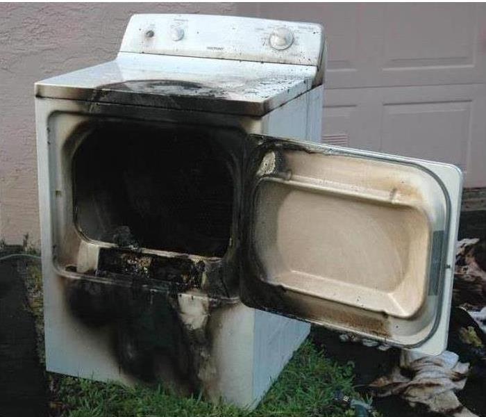 A burnt Up dryer that caught Fire